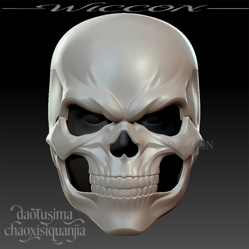 3D Printing Mask - Masque de crâne en acide polylactique
