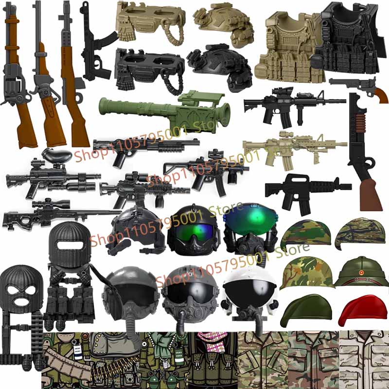 3D Printing Lego Bricks - Figurines de soldats militaires américains, blocs