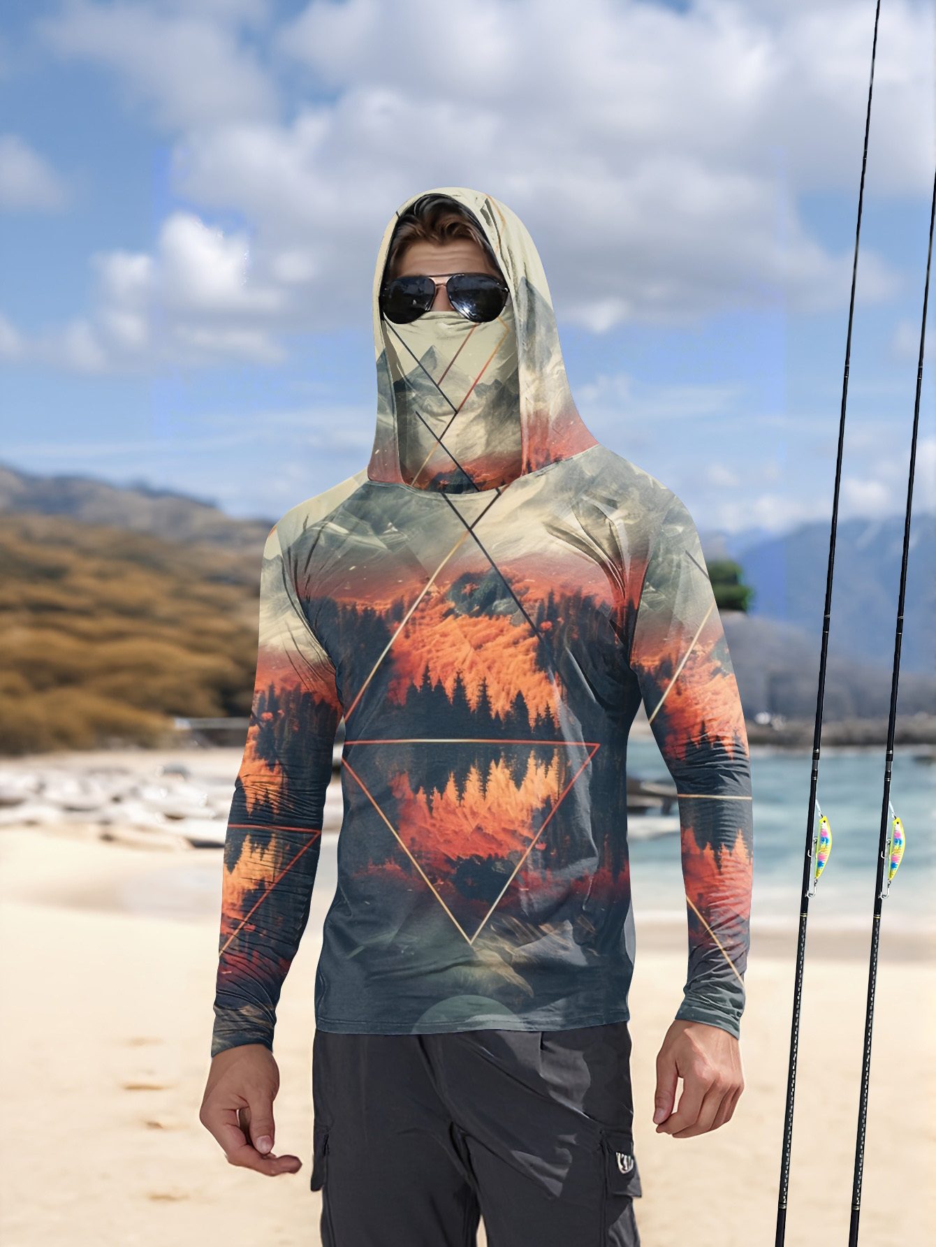 Sweat-shirt de pêche pour homm - 3D Printing Mask avis et prix